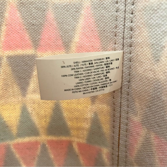 Kate Spade Francis Capri Espadrille Tote Shoulder Summer Bag in Geogeo - Picture 8 of 12